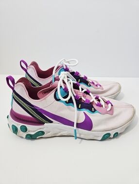Nike React Element 55 in Magic Flamingo Size 9 Pink Sneaker Running Shoes